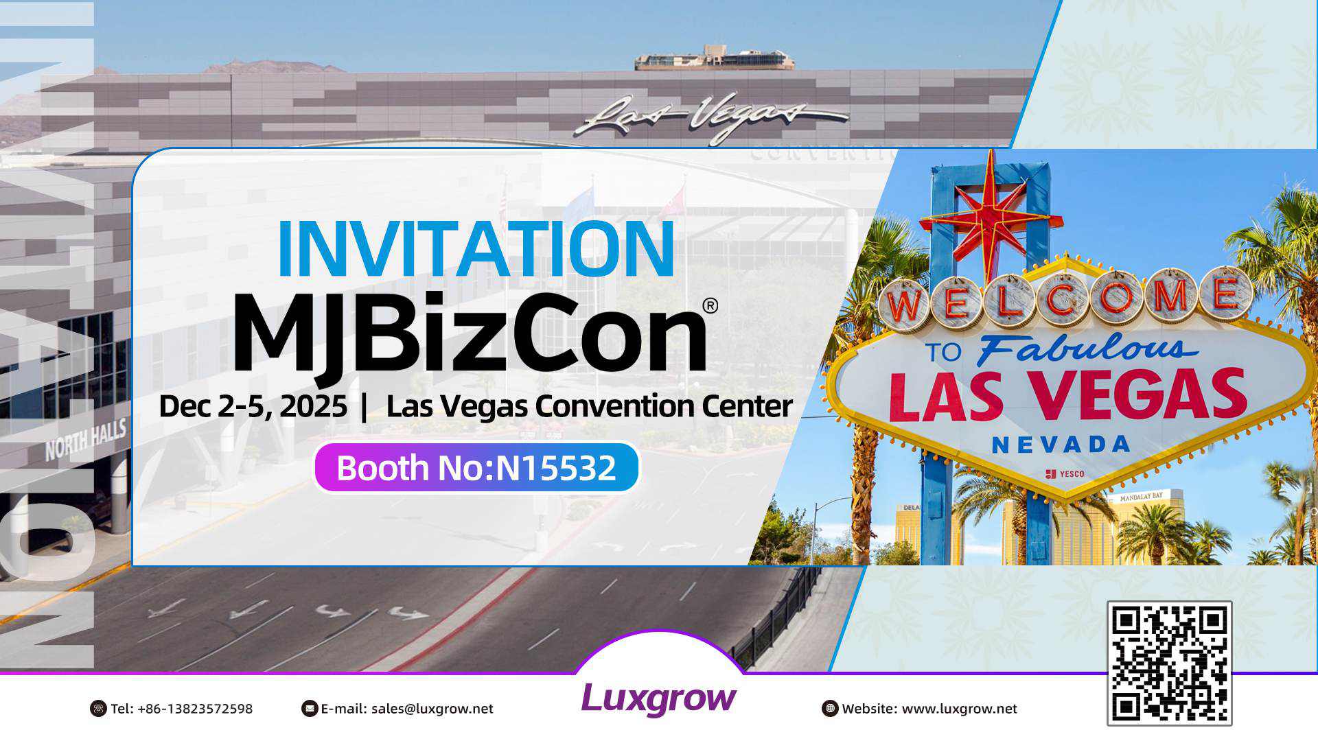 Luxgrow will participate in the MJBIZCON Cannabis CBD/HEMP Expo in Las Vegas, USA, in December 2025.